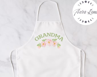 Grandma Apron, Gift for Grandma, Mother's Day Apron, Gift for Her, Grandma's Kitchen, Nana Apron, Gift for Mom, Baking Apron, Mom Birthday