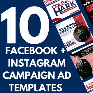 Facebook Instagram Ad Canva Templates for Political Election Campaign