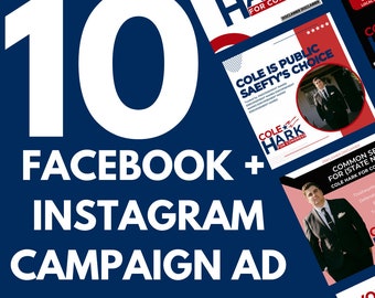 Facebook Instagram Ad Canva Templates for Political Election Campaign