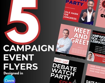 Event Social Media Graphics and Flyers for Campaign Election
