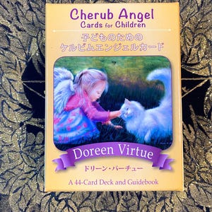 CHERUB ENGEL Karten für Kinder von Doreen Virtue. 44 inspirierende Karten in englischer und japanischer Sprache. vergriffen, in Japan erschienen.
