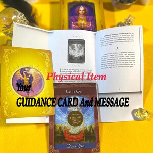 Tirez une carte des conseils des Maîtres Ascensionnés. Du jeu authentique de Doreen Virtue. Une carte et un message d'orientation, article physique envoyé.