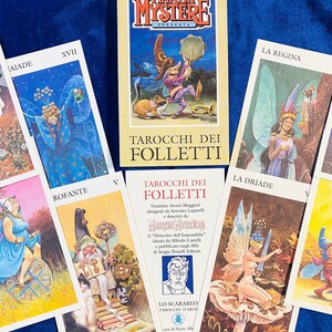 Seltenes, Lo Scarabeo GOBLINS Tarot, Tarocchi Dei Folletti, wunderschöne große Arcana Illustration mit Bedienungsanleitung, gedruckt in Japan.