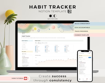Notion Habit Tracker Template: tägliche Checkliste (digitaler Download)