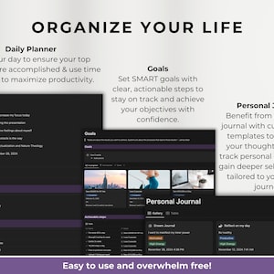 Second Brain witchyl Notion Template all in one Life Planner ADHD daily tasks lists monthly weekly planner notion ipad planner project daily task lists task manager project planner spellbook tarot pull log herbal grimoire wicca aesthetic dashboard