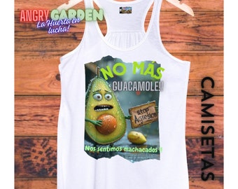 Camiseta divertida tirantes Mujer- camiseta sin mangas mujer- gimnasio divertido- Camiseta algodón meme Frutas- Camiseta graciosa