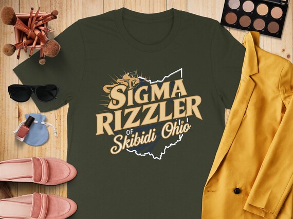Sigma Rizler of Skibidy Ohio T-Shirt, Funny Ohio Meme Shirt, Cool Graphic Tee, Unique Ohio Gift, Trendy Humor Shirt, Casual Wear Shirt
