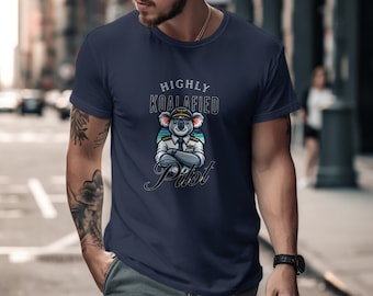 Funny Koala Pilot T-Shirt, High Quality Koalaified Pilot Graphic Tee, Unisex Casual Apparel, Gift for Aviation Lovers