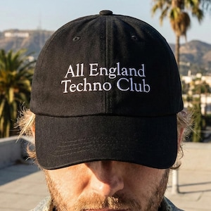 Techno Hat, All England Club Rave Dad Cap in Cotton - Etsy