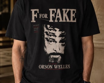 Cult Film Shirt, F For Fake Orson Welles Vintage Cinema Tee