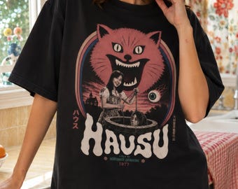 Hausu Shirt, Japanese Horror Tee, Nobuhiko Obayashi 1977 Cult Horror Movie Shirt