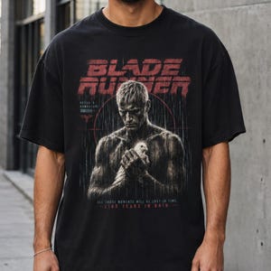 Blade Runner Shirt Featuring Roy Batty Quote, Cyberpunk Graphic Tee