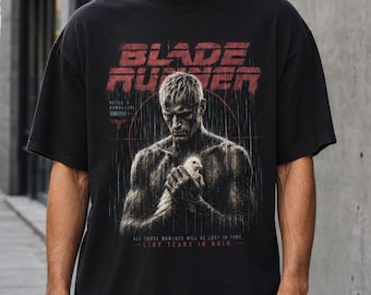 Blade Runner Shirt Featuring Roy Batty Quote, Cyberpunk Graphic Tee
