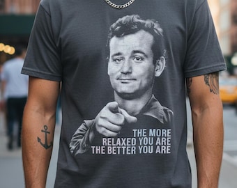 Bill Murray Tshirt: Vintage 90s Relaxed Fit, Zen Quote