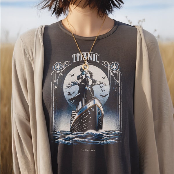Titanic T-Shirt - Classic Cinema Romance - Film Lover's Collectible Tee - Vintage Movie Apparel