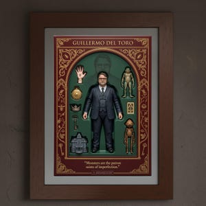 Duistere fantasy kunstprint, Guillermo del Toro poster voor gotische huisdecoratie