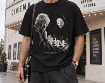 The Seventh Seal Shirt, Ingmar Bergman Chess with Death Arthouse Film Tee