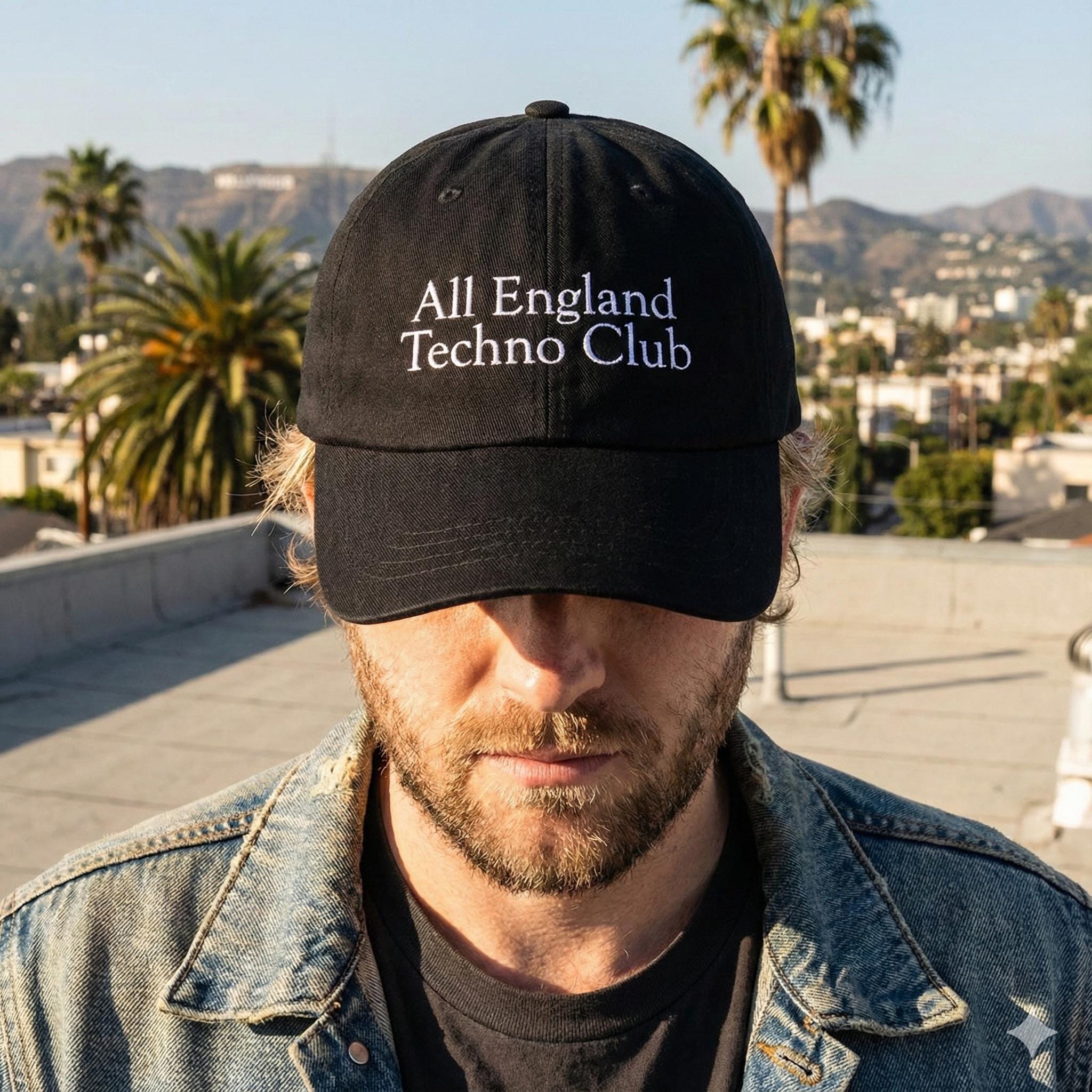 Techno Hat, All England Club Rave Dad Cap in Cotton - Etsy