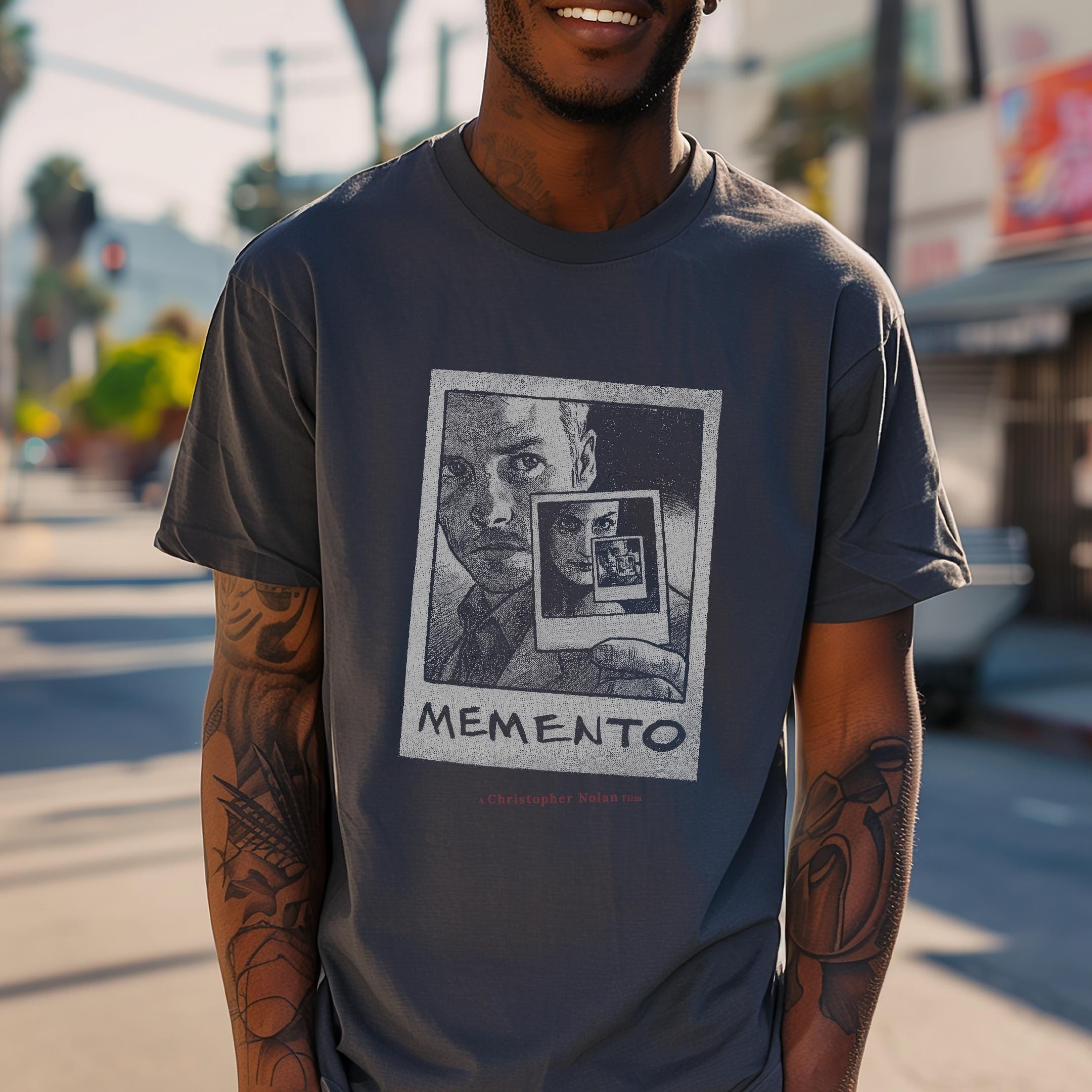 Memento T-shirt: Christopher Nolan Film Art, Cult Classic Tee 