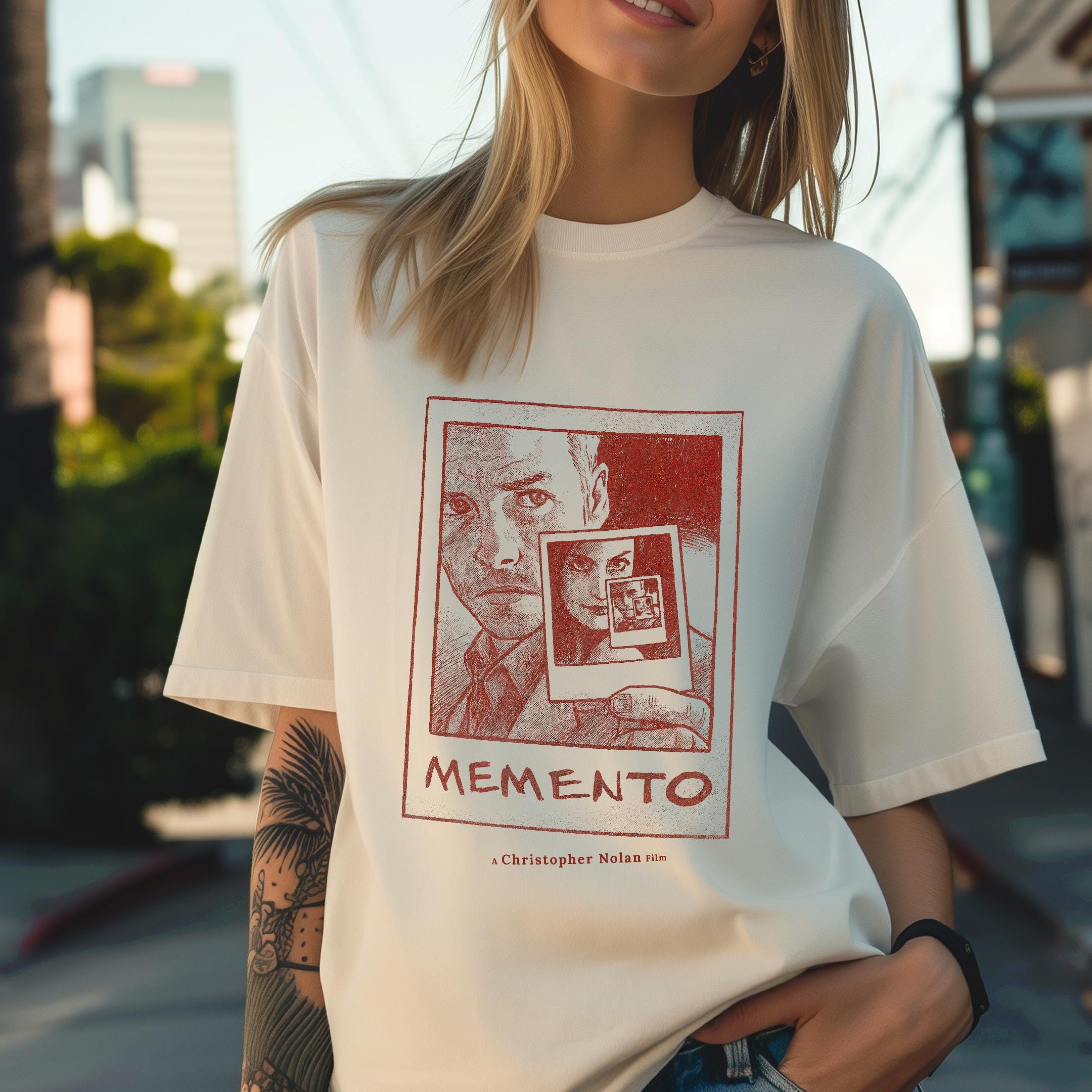 メメントTシャツ：クリストファー・ノーラン映画アート、カルト