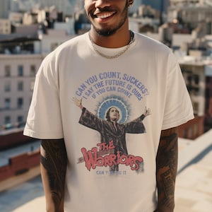 Koszulka z motywem kultowego filmu z lat 70., koszulka z nadrukiem w stylu vintage, streetwear z nadrukami, prezent nawiązujący do kultury miejskiej