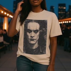 The Crow TShirt Brandon Lee Tribute Black Comfort Colors Movie, Cult Classic Horror Apparel image 14
