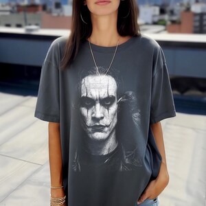 The Crow TShirt Brandon Lee Tribute Black Comfort Colors Movie, Cult Classic Horror Apparel image 13
