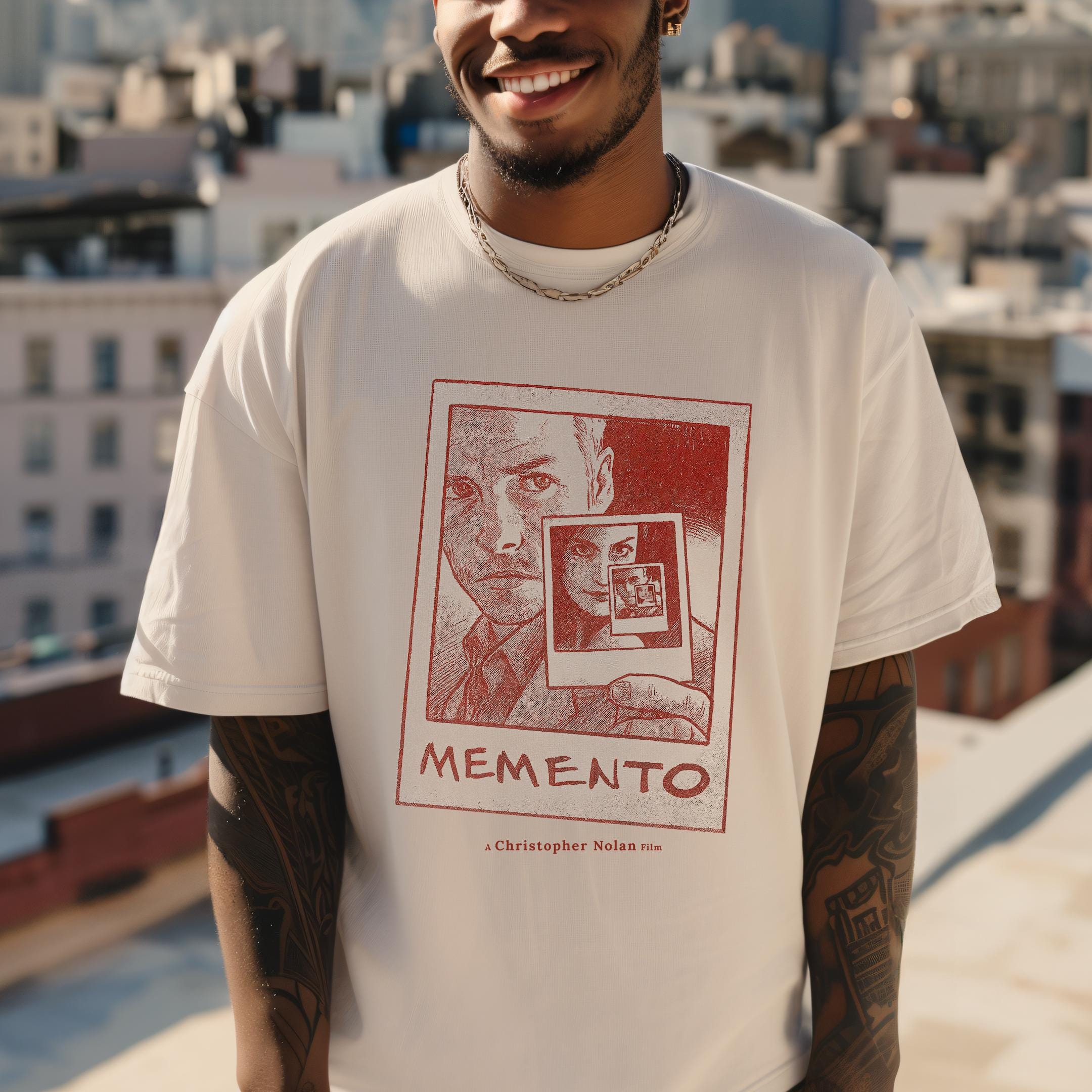 メメントTシャツ：クリストファー・ノーラン映画アート、カルト
