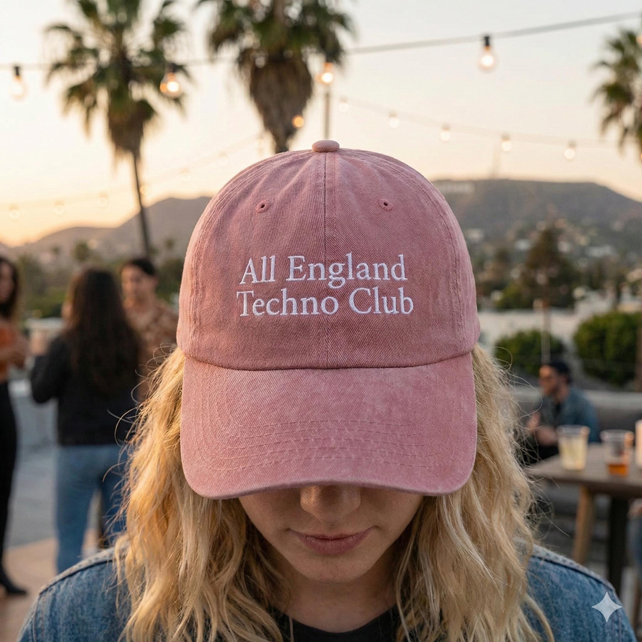Techno Hat, All England Club Rave Dad Cap in Cotton - Etsy