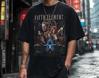 Fifth Element Tee, Vintage Distressed Sci Fi Movie Shirt
