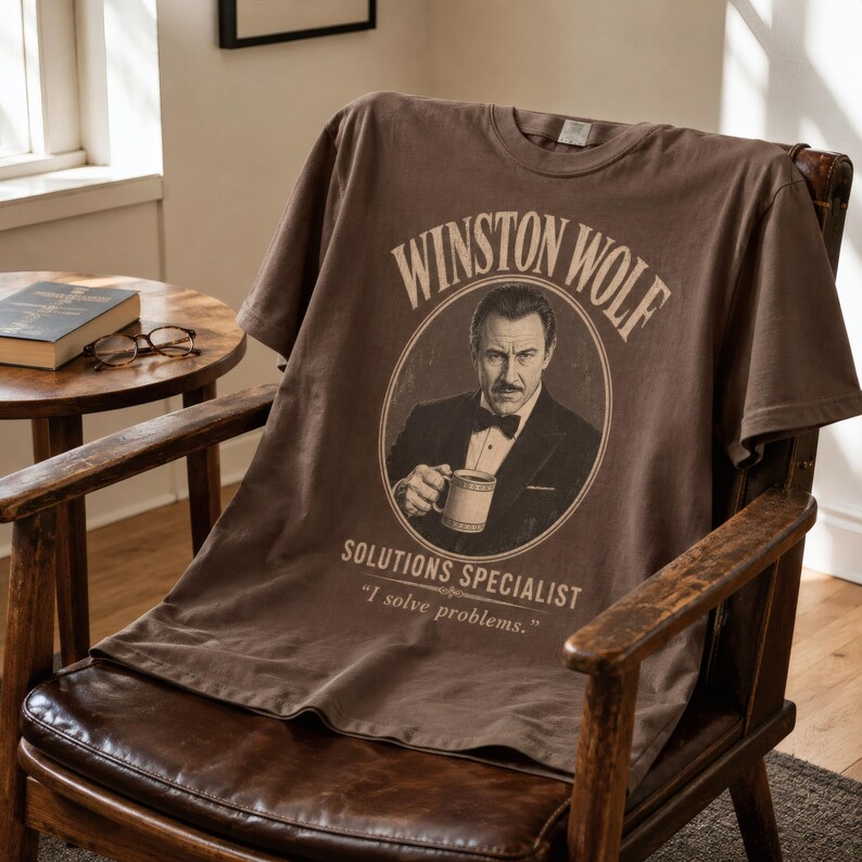 Winston Wolf Shirt Pulp Fiction Quentin Tarantino Vintage Style S-4XL image 10