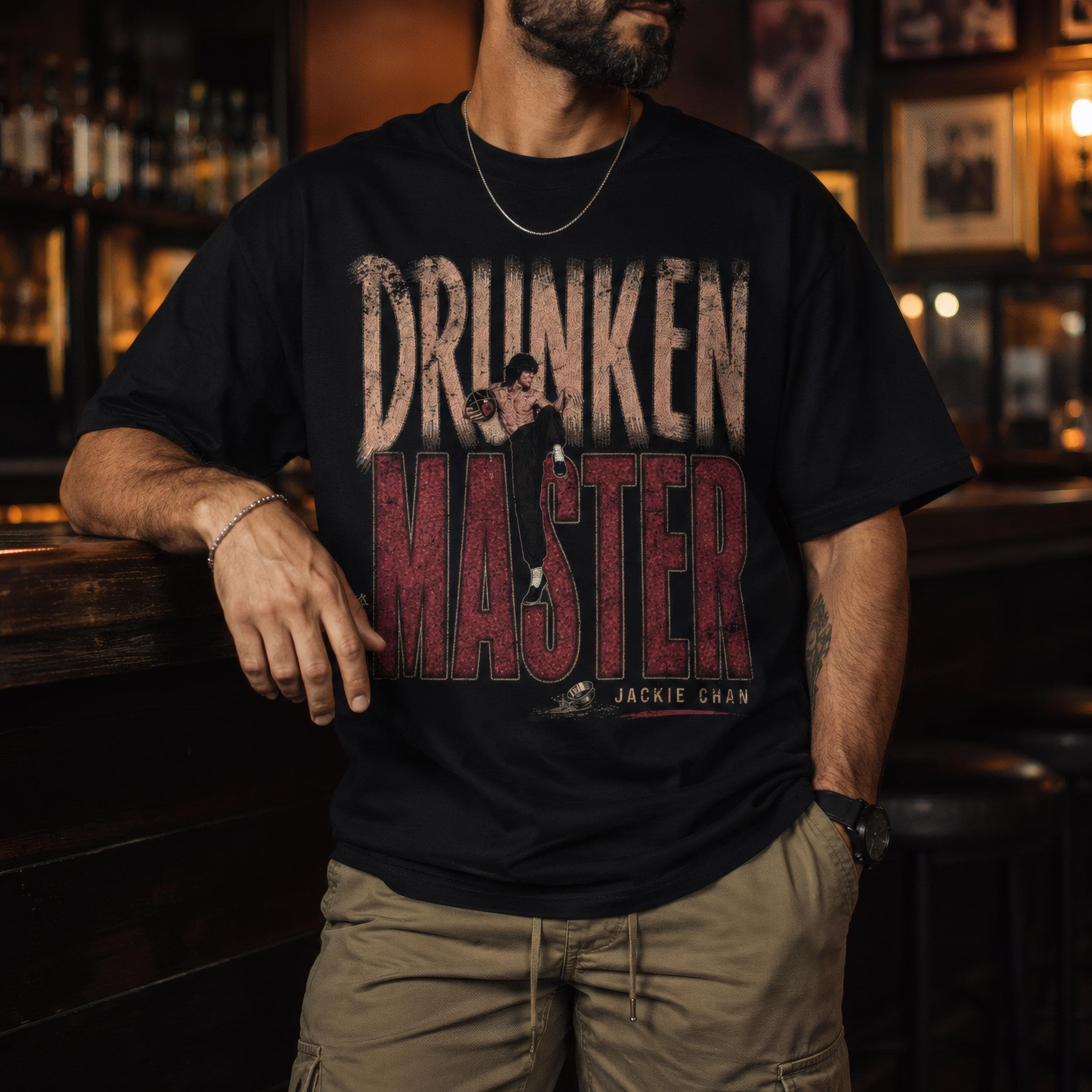ドランクモンキー 酔拳Tシャツ、ヴィンテージ ジャッキー・チェン