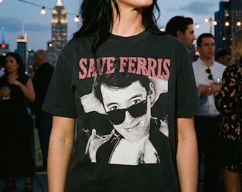 Save Ferris TShirt | Ferris Bueller's Day off | 80s Movie Cotton Tee