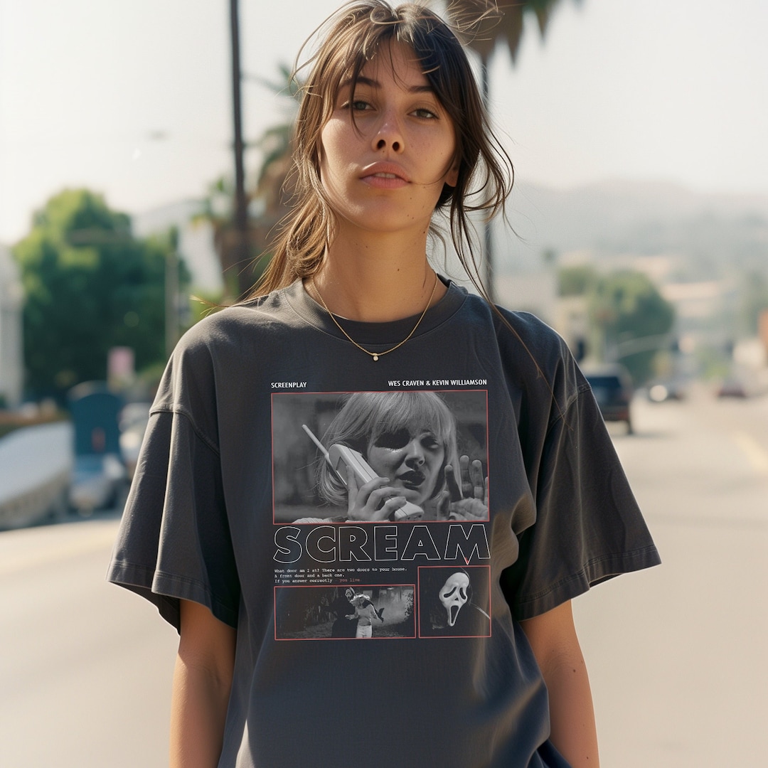 Scream Tshirt Horror Fan Apparel, Classic Slasher Film Design - Etsy