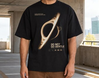 Interstellar TShirt with Gargantua Graphic, Comfort Colors Tee for Sci-Fi Fans