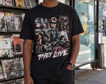 „Sie leben“-Shirt, John Carpenter 80er-Jahre-Sci-Fi-Horror, Comfort Colors® 100 % Baumwolle