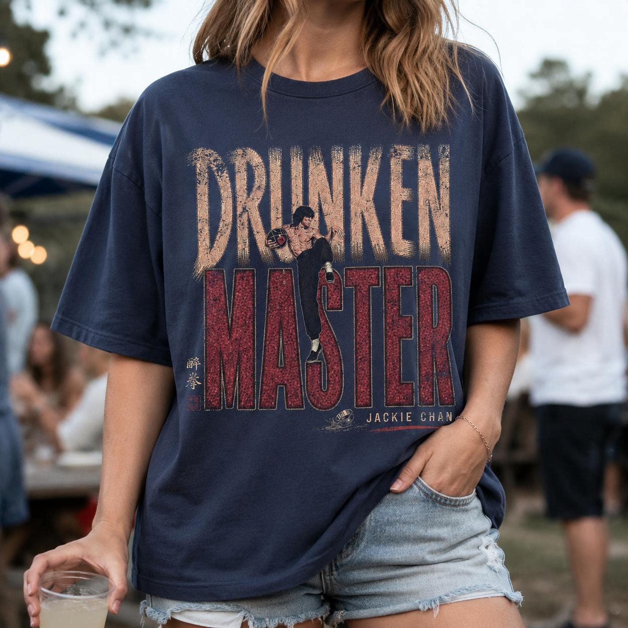ドランクモンキー 酔拳Tシャツ、ヴィンテージ ジャッキー・チェン