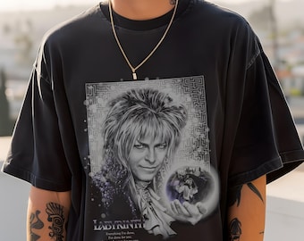 Labyrinth TShirt: David Bowie shirt Jareth, 80s Fantasy Film Cotton Tee
