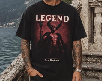 Legend Shirt, Lord of Darkness Tim Curry Tee, 1985 Dark Fantasy Movie