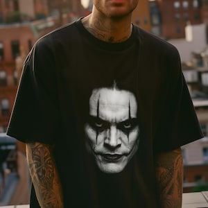 The Crow TShirt - Iconic Brandon Lee Tribute, Comfort Colors Black Tee