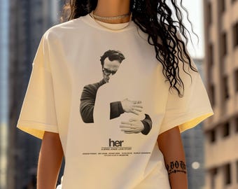 Camiseta de su película: Joaquin Phoenix y Scarlett Johansson invisible, camiseta única en homenaje a la película