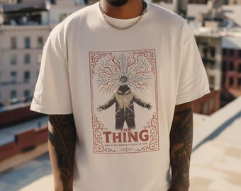 The Thing T-Shirt: Retro Horror Movie Graphic Tee - John Carpenter Cult Classic