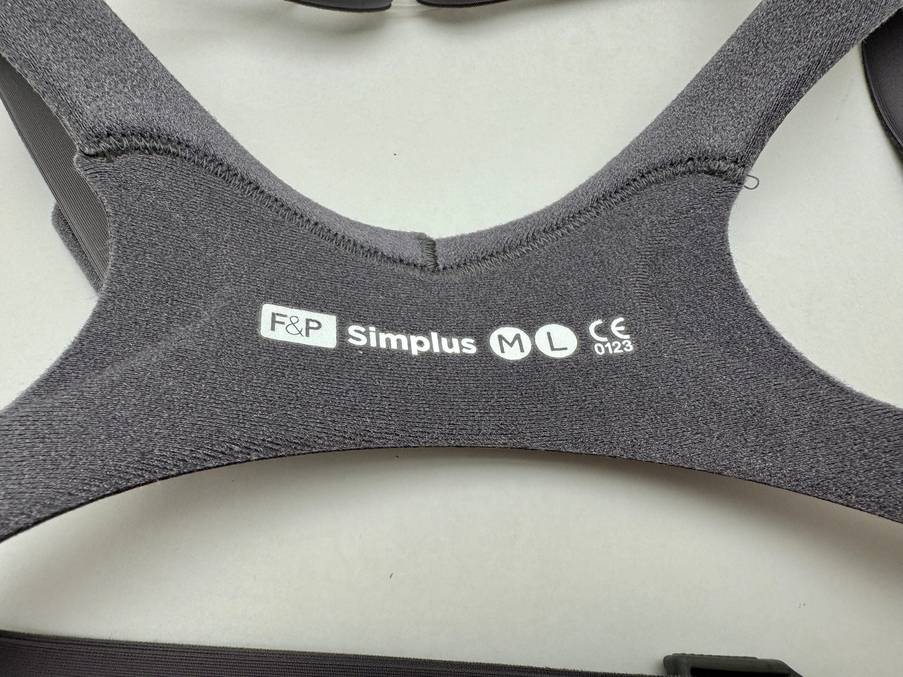 Simplus Mask Grey Part Simplus F&P Full Mask Headgear Replacement/spare Med/large Gray With ...