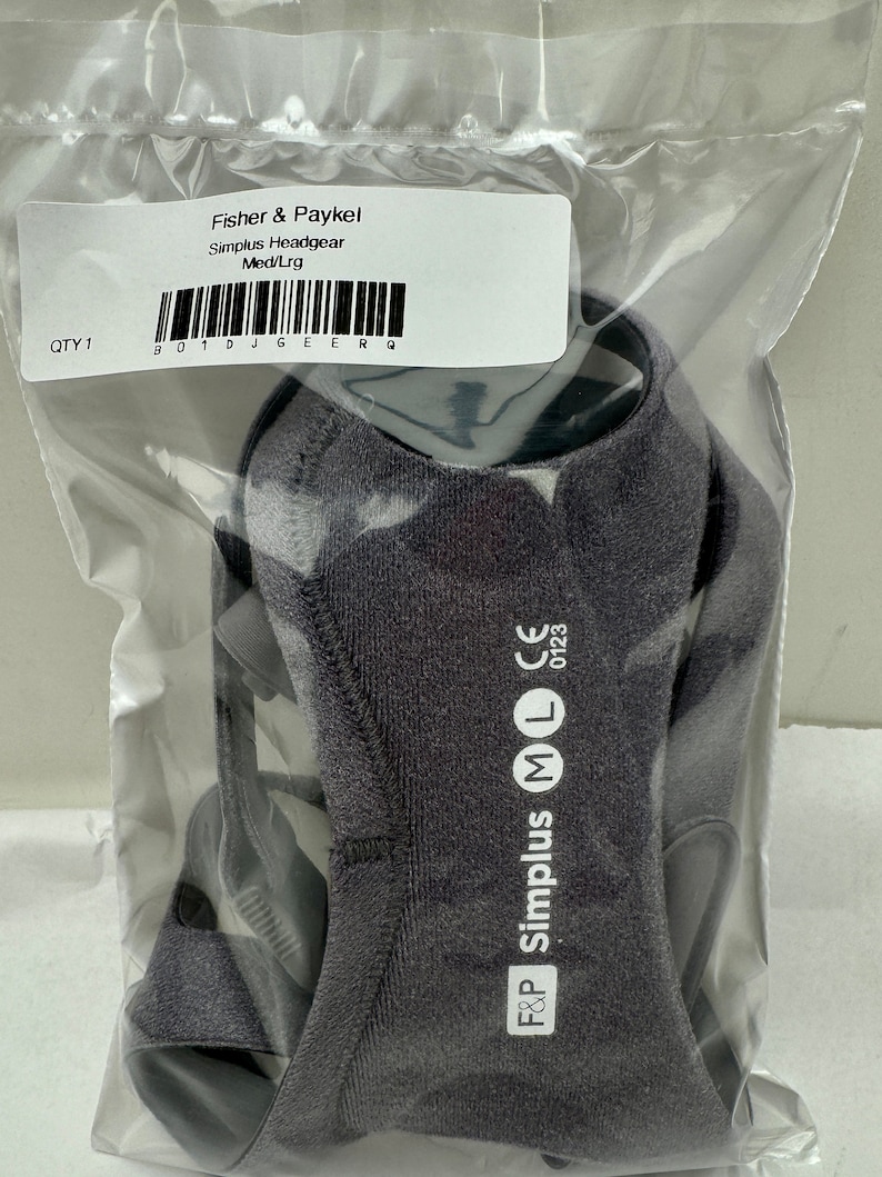 Simplus Mask Grey Part Simplus F&P Full Mask Headgear Replacement/spare Med/large Gray With ...