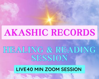 ¡Sesión de Sanación Akáshica por ZOOM! 40 minutos