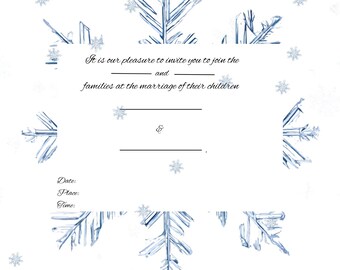 Winter Wedding Invitation, invitation, December wedding, January wedding, November wedding, wedding invites, winter invite, white wedding