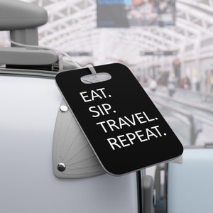 Black Luggage Tag