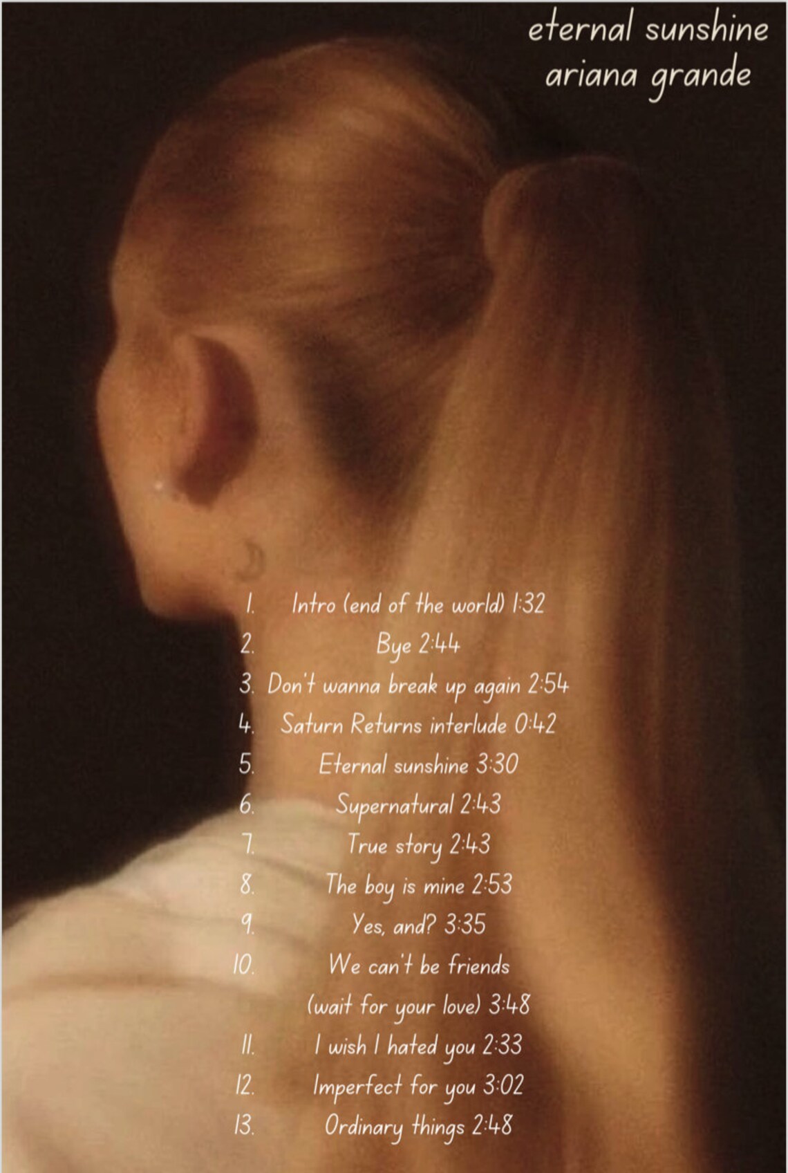 Eternal Sunshine Album Poster - Etsy