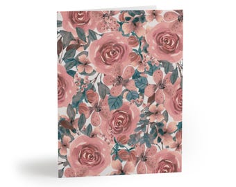 Full Floral Card Set; blank inside, perfect for any occasion, flower thank you notes, encouragement, timeless thoughtful card