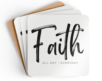 Faith All Day Everyday Coaster Set